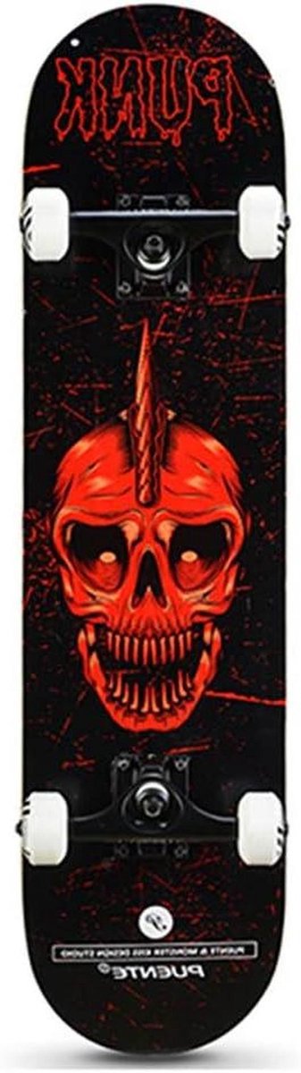 Skateboard - Compleet board - Trucs en stunts - Dubbel kicktail ontwerp - 31 inch - A Skateonderdeel kopen online