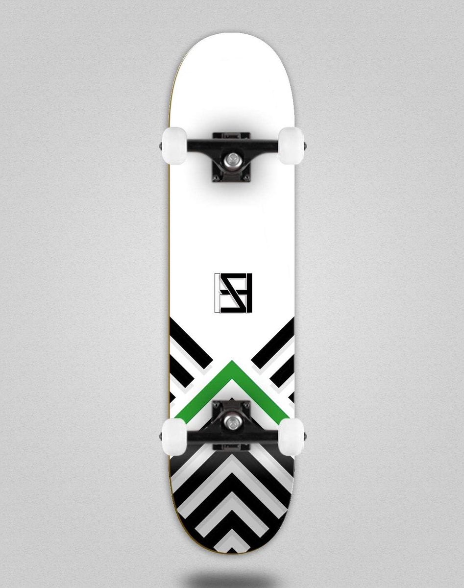 Skateboard Compleet - Skateboard Wit - Street Skate - Gram BW Akira - 8.5 inch - Wit Skateonderdeel kopen online