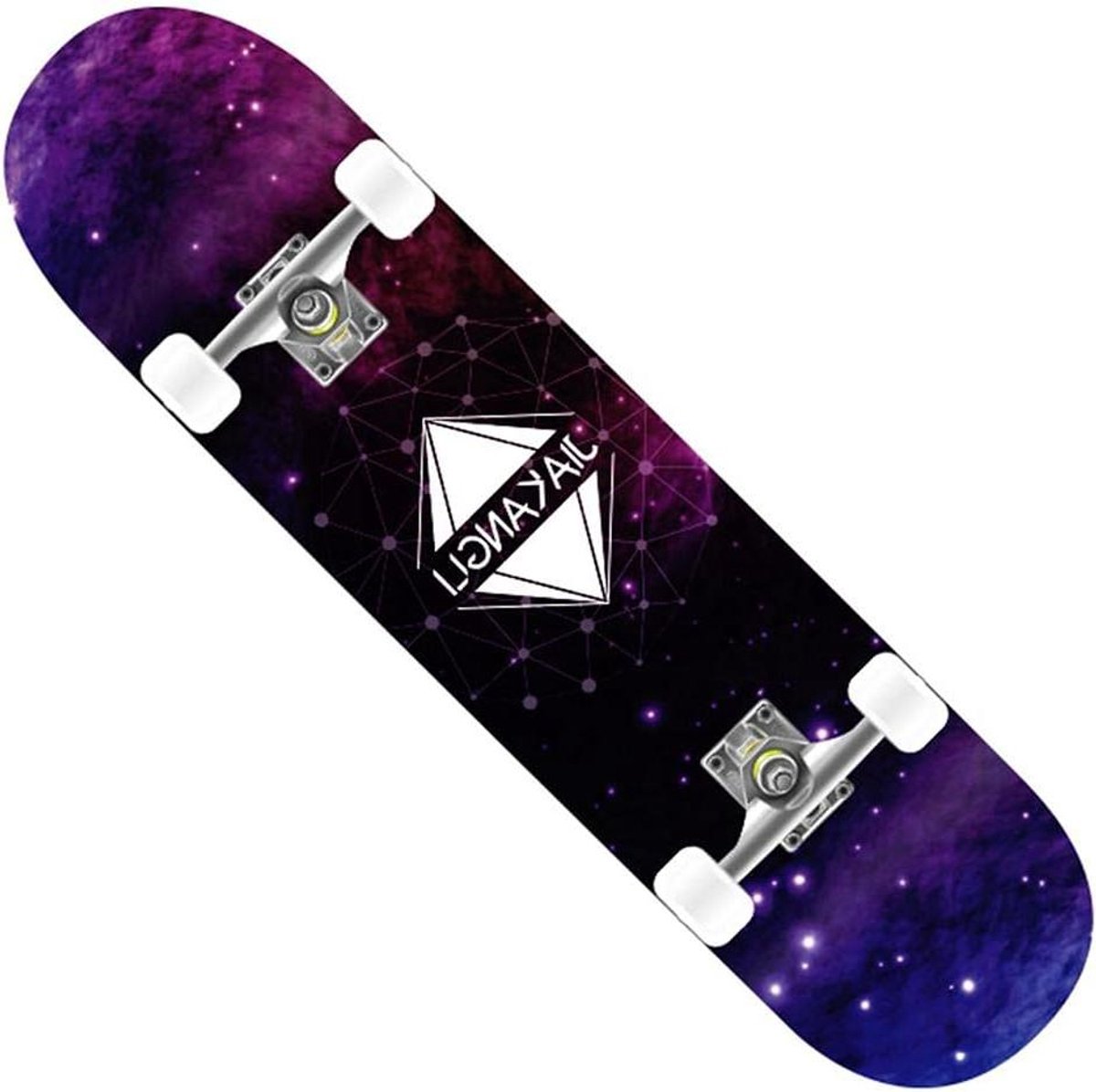skateboard cruiser board trick rijden double kick deck 31 x 8 inch sterrenprint