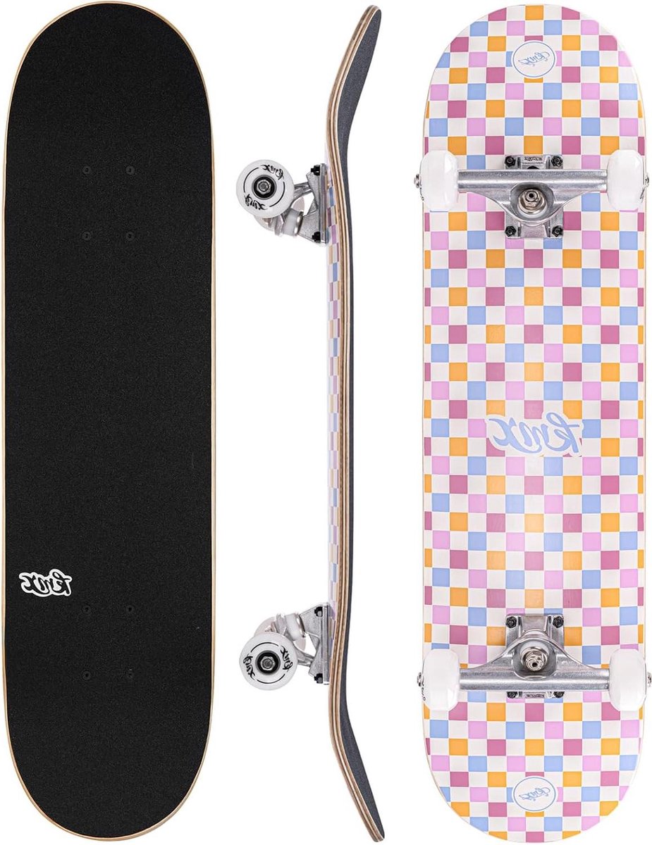 skateboard cruiser board tricks en cruisen canadese esdoorn 80 x 20 cm roze