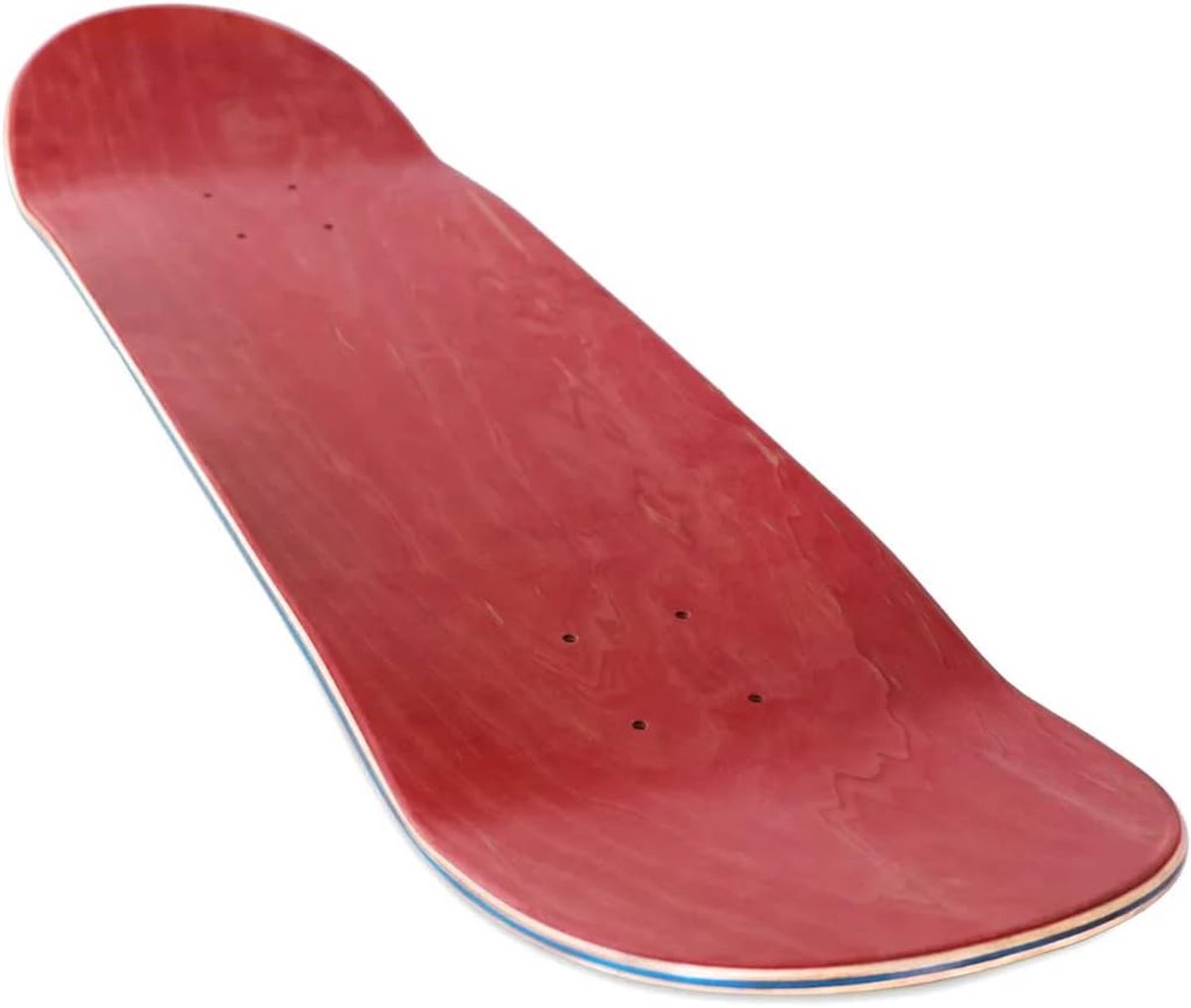 Skateboard Deck - Blank Deck - Street Skate - 7 Lagen Esdoorn - 8.37 inch - Rood Skateonderdeel kopen online