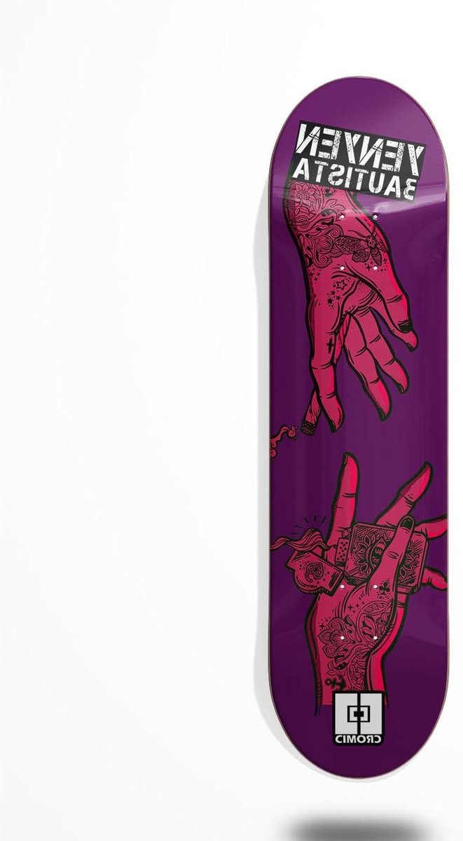 Skateboard Deck - Compleet Board - Buiten Sporten - Met Griptape - 8.5 Inch - Paars Roze Skateonderdeel kopen online