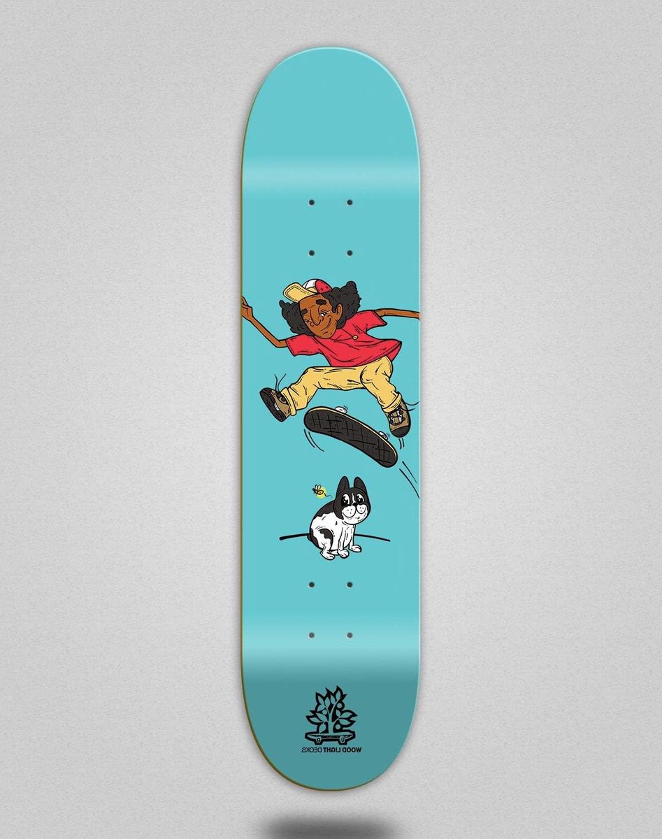 Skateboard Deck - Houten Plank - Street Cruising - Lichtgewicht Ontwerp - 8.25 Inch - Blauw Skateonderdeel kopen online