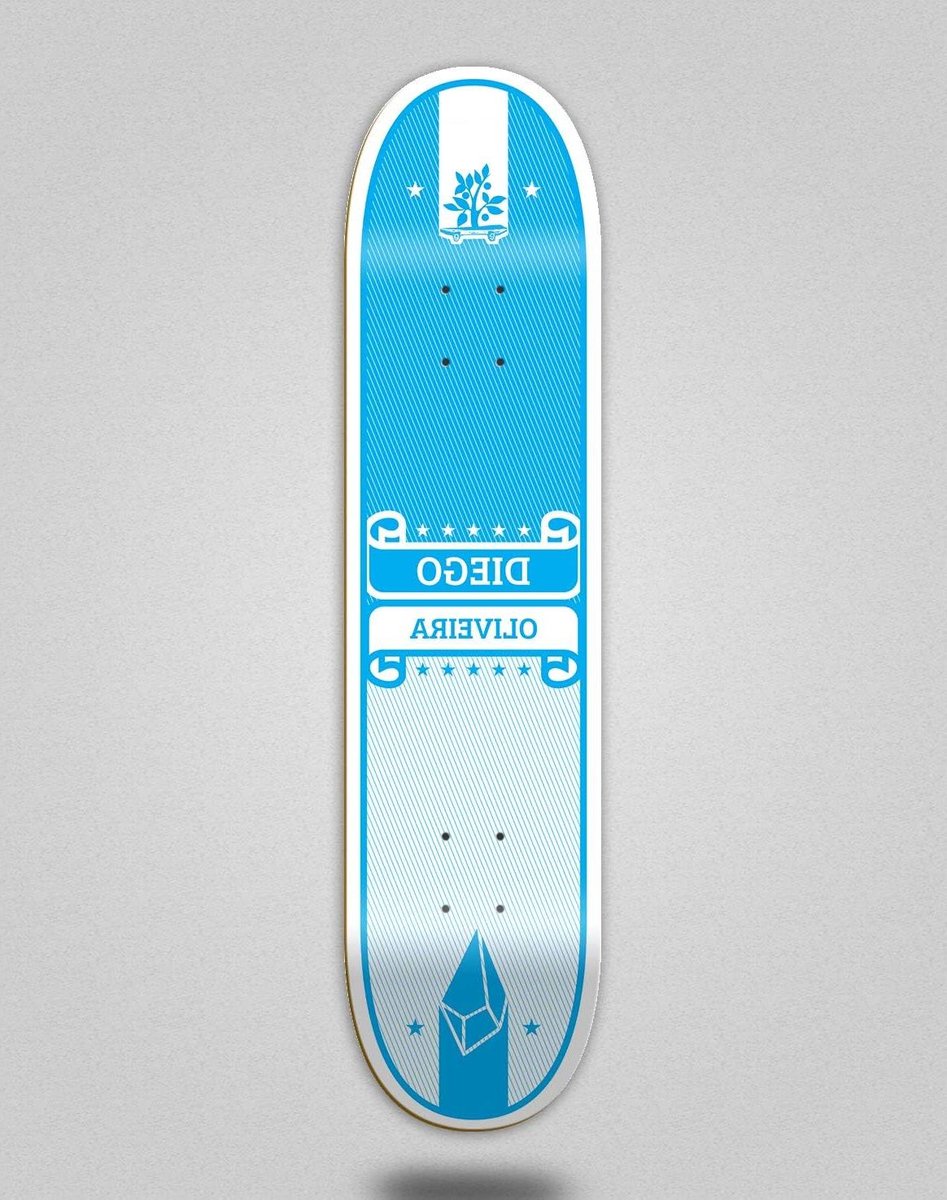 Skateboard Deck - Houten Plank - Street Skate - Ontworpen voor Tricks - 8.25 Inch - Wit Blauw Skateonderdeel kopen online