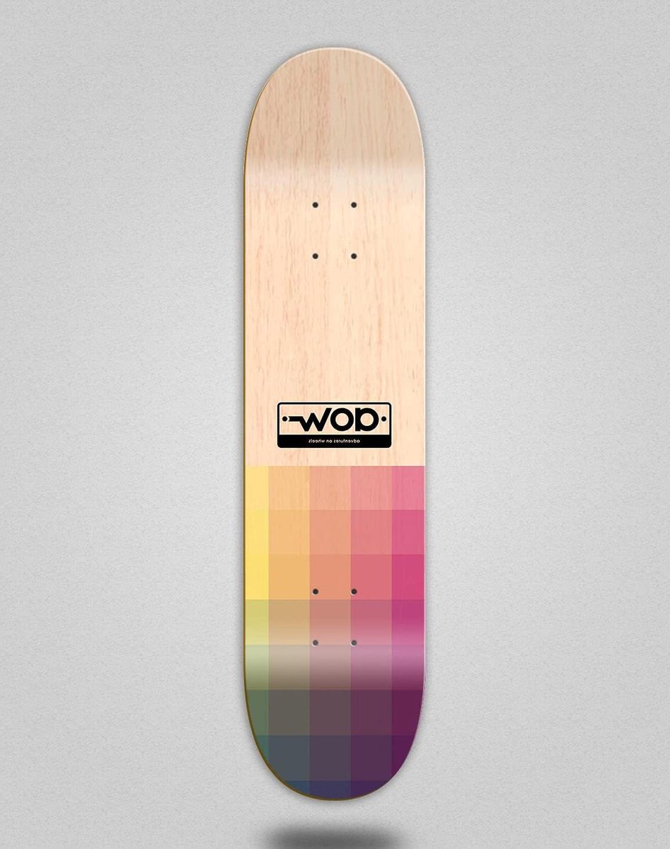 skateboard deck houten plank street skate pixel design 8 5 inch multi