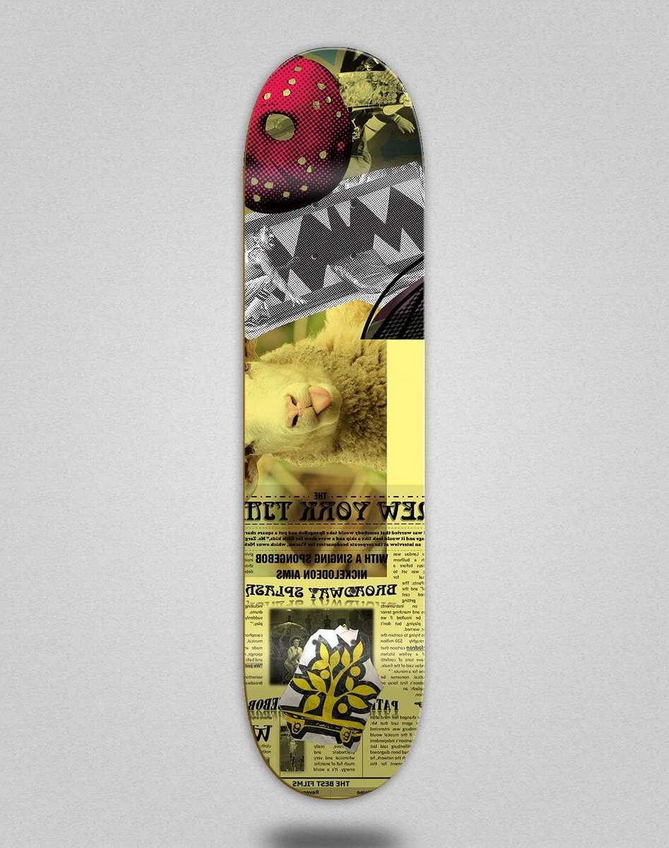 skateboard deck houten plank street tricks collage design 8 25 inch multicolor
