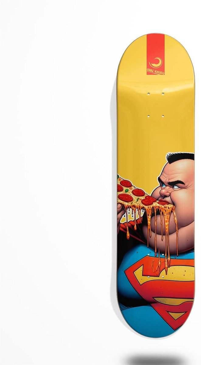 skateboard deck onderplank street tricks super fat 8 5 inch goud