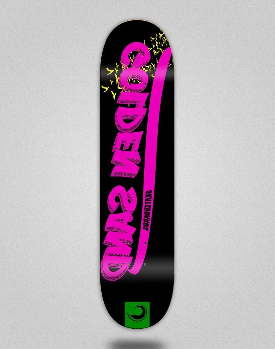 Skateboard Deck - Plank - Street Skaten - Duurzaam Ontwerp - 8.25 Inch - Zwart Roze Groen Skateonderdeel kopen online