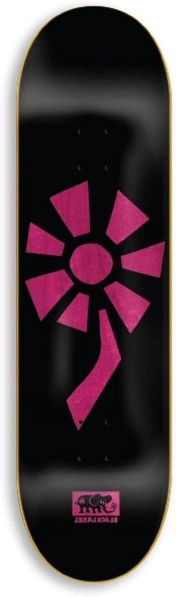 Skateboard Deck - Plank - Street Tricks - 7-laags constructie - 8.25 x 32 inch - Zwart Roze Skateonderdeel kopen online