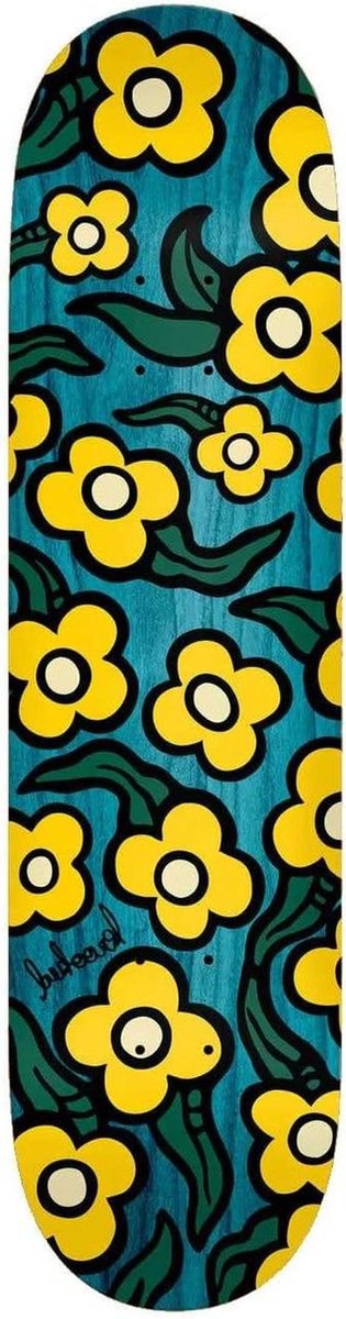 skateboard deck plank street tricks wild style flowers 7 75 inch multicolor