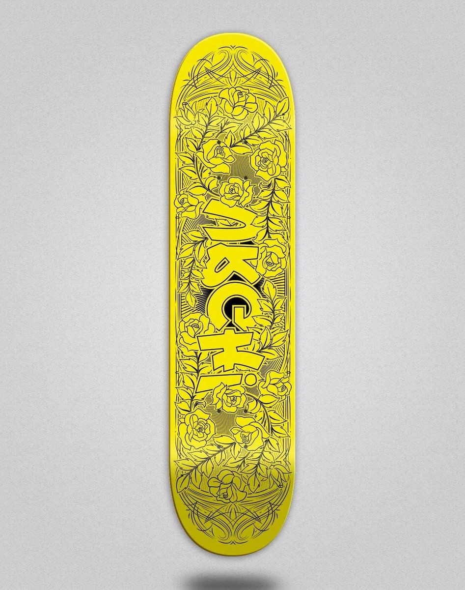 Skateboard Deck - Plank Tafel - Street Skate - Standaard Breedte - 8.25 Inch - Geel Zwart Skateonderdeel kopen online