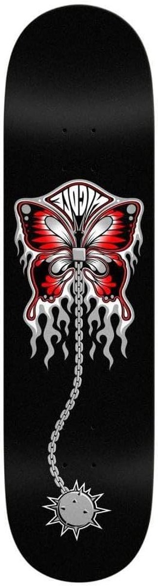 skateboard deck pro model street skaten nicole unchained 8 5 inch breed zwart rood