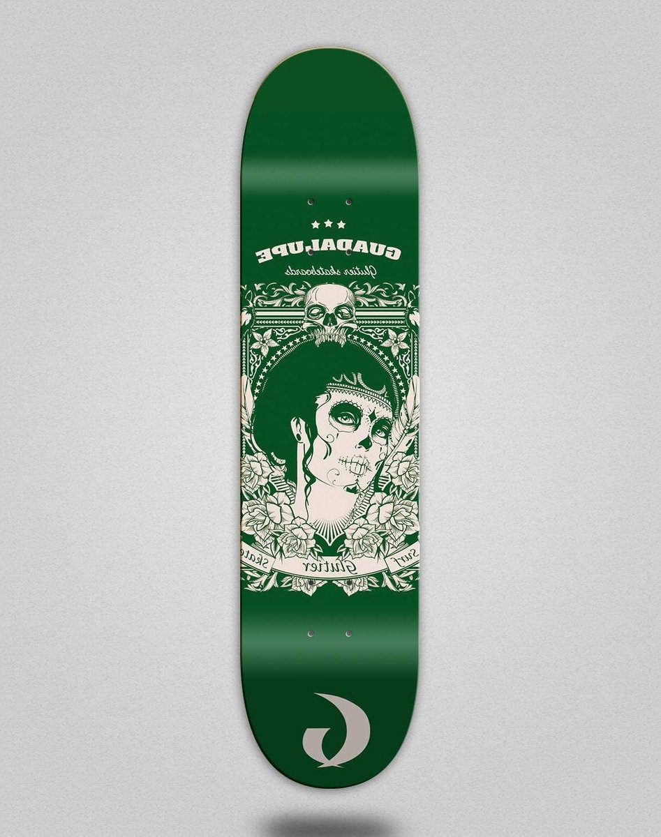 skateboard deck skate board street tricks groen guadalupe design 8 25 inch groen
