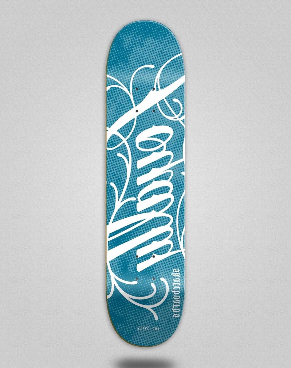 Skateboard Deck - Skate Deck - Skateboarden - Loyalty Icon Design - 8.25 inch - Blauw Wit Skateonderdeel kopen online