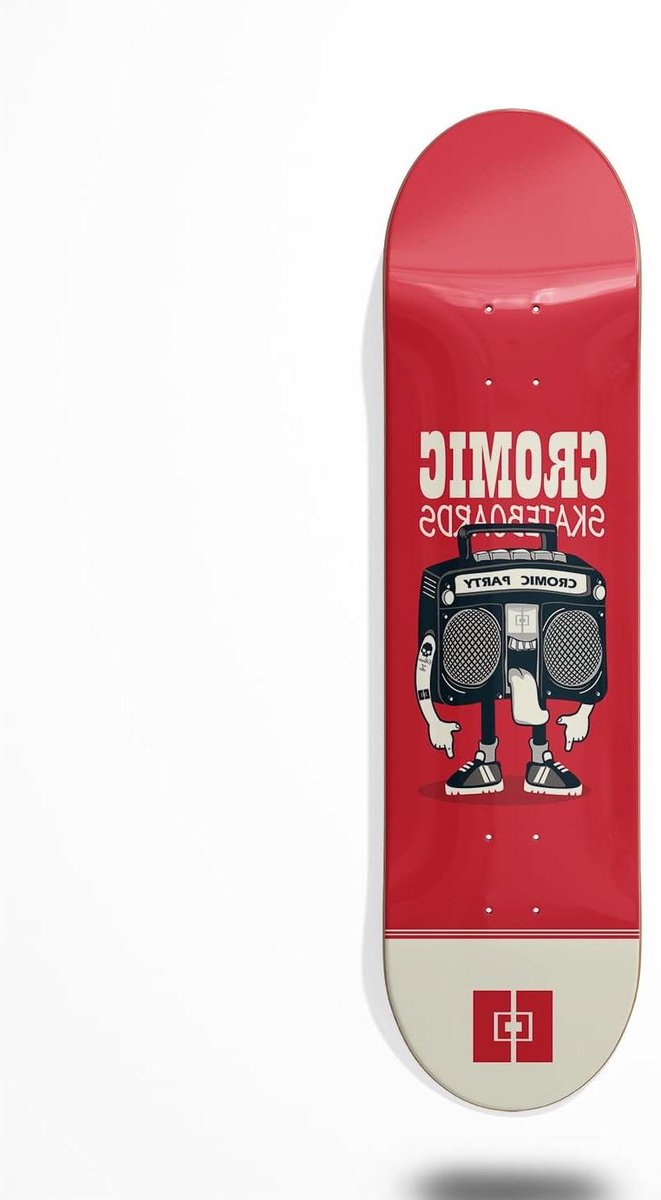 skateboard deck skate deck street skateboarding cromic party design 8 25 inch multicolor