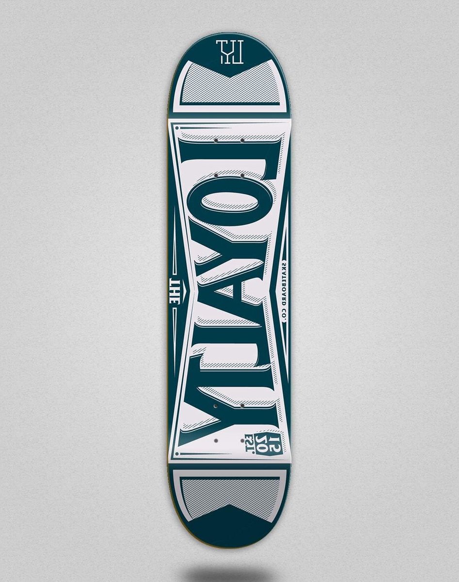 skateboard deck skate dek skateboarden loyalty label 7 875 inch marineblauw