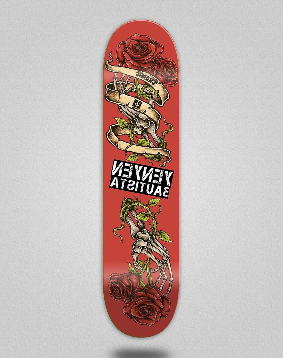 Skateboard Deck - Street Board - Skeeleren en Tricks - Compleet Board - 8.25 Inch - Rood Skateonderdeel kopen online