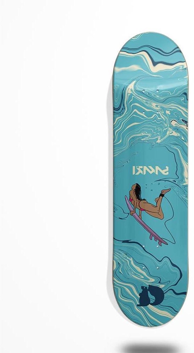 skateboard deck surf skate board street surfen met t12 trucks 8 25 inch houtkleur