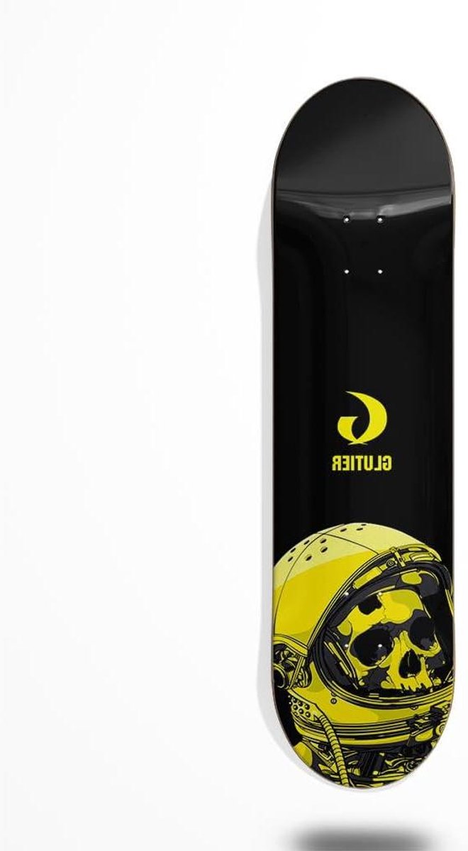 skateboard deck tabla glutier straat skate spiegel afwerking 8 5 inch geel