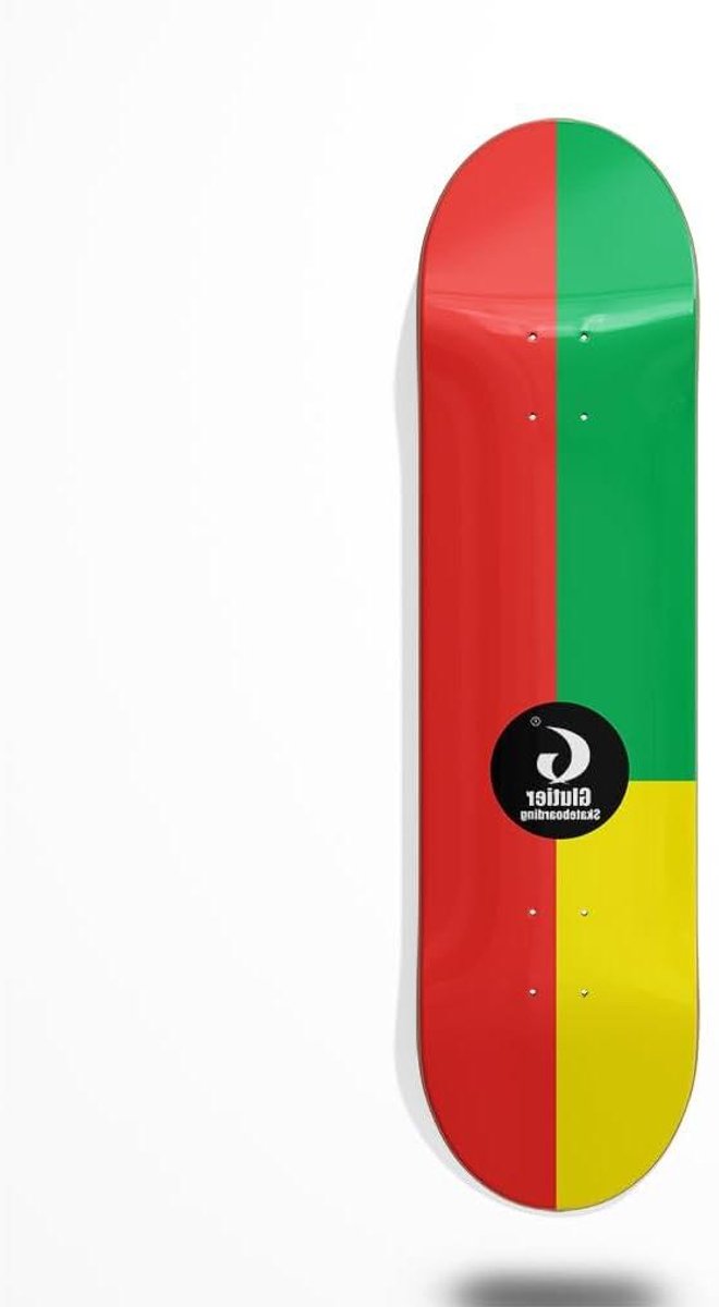 Skateboard Deck - Tabla - Street Cruisen - Kwaliteit Hout - 8.25 Inch - Rasta Skateonderdeel kopen online