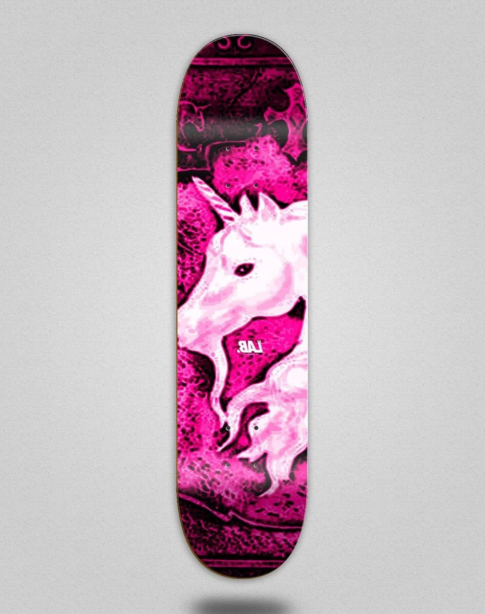 skateboard deck unicorn board street skateboarding gothic design 8 5 inch multi