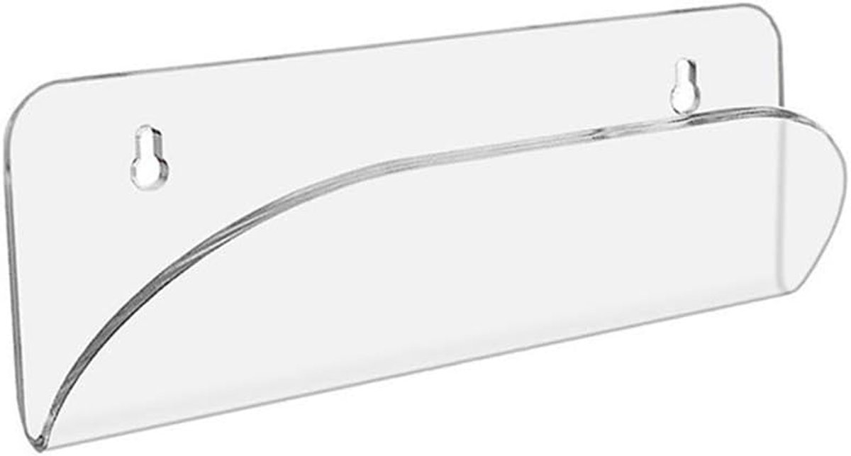 skateboard display muurrek showcase kunst sterk acryl 29 x 11 x 10 cm transparant