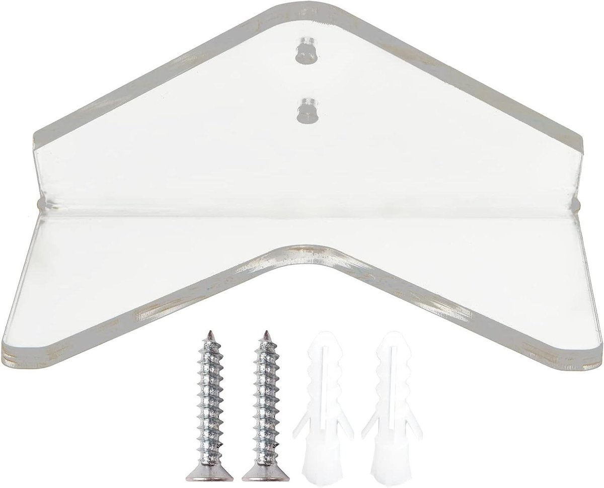 skateboard display rek hanger houder opslag en decoratie transparant acryl 15x10x8 cm transparant