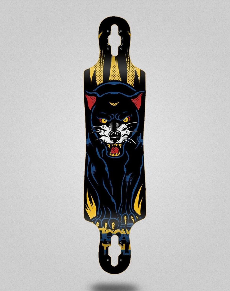 skateboard longboard deck houten deck cruisen en tricks drop through design 40 x 9 inch