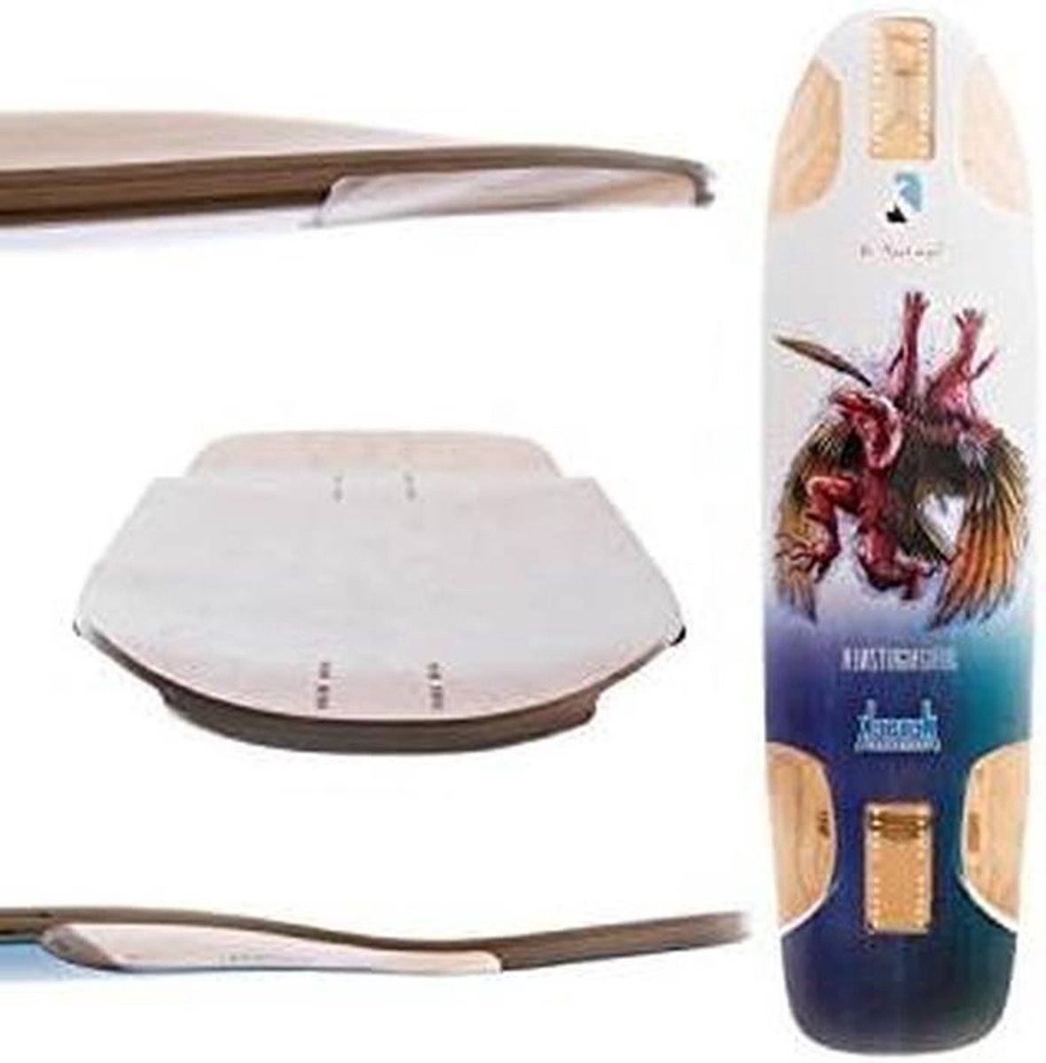 skateboard longboard skate deck cruisen door de stad bio suits serie 38x9 75 inch niet gespecificeerd