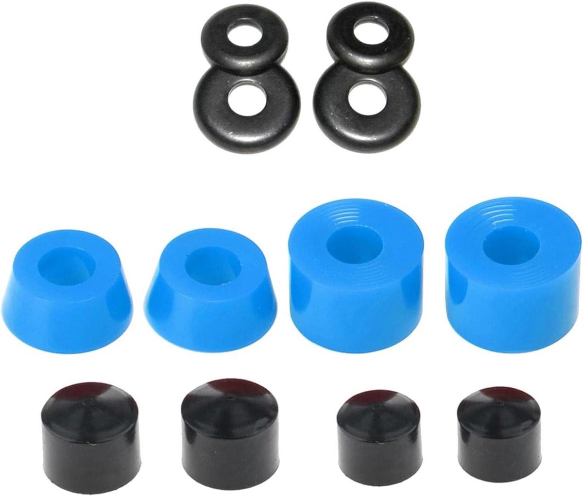 skateboard onderdelen longboard set truck verbetering hoge elasticiteit 12 stuks blauw