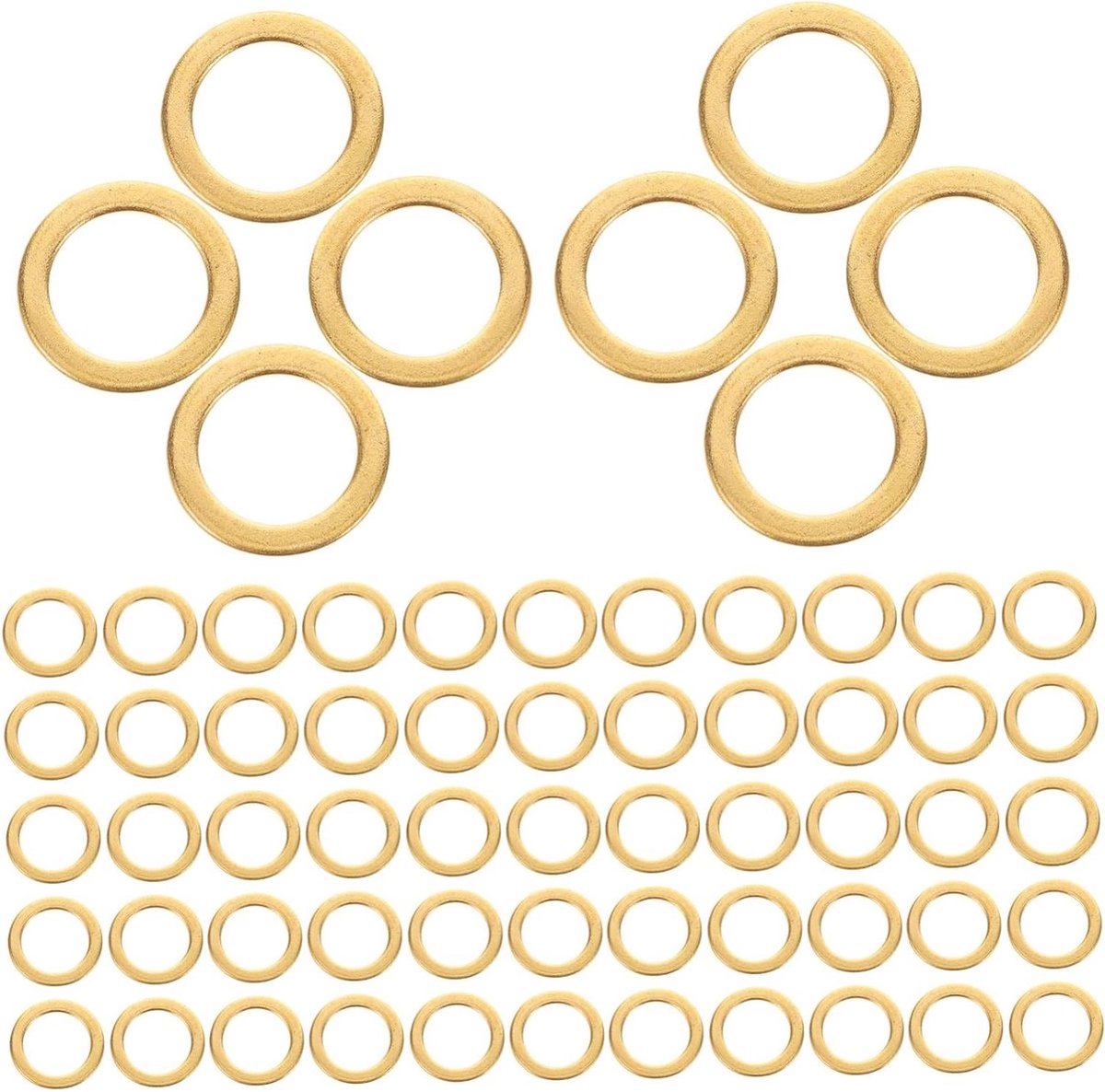 skateboard onderdelen metaal ring set skateboard onderhoud universele pasvorm 100 stuks goud