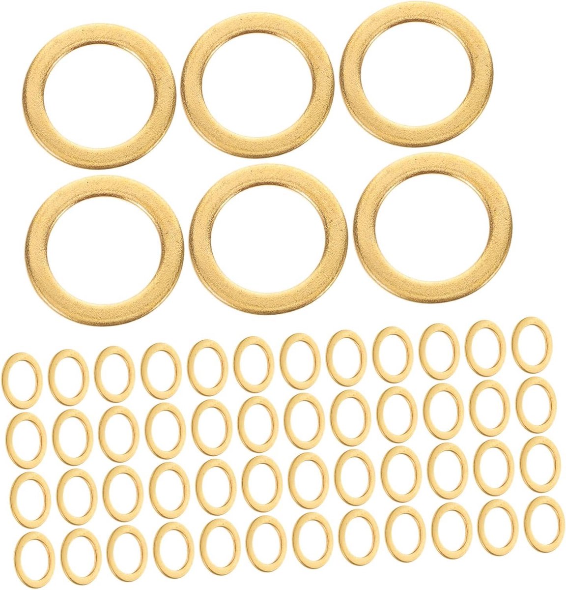 Skateboard Onderdelen - Reparatieset Ringenset - Onderhoud en Reparatie - Duurzame Aluminiumlegering - 100 Stuks - Goudkleurig Skateonderdeel kopen online