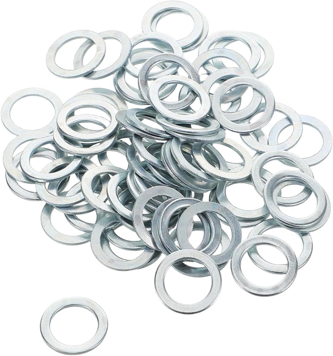 Skateboard Onderdelen - Reparatieset Ringetjes - Onderhoud Voertuig - Sterke Compressie Weerstand - 100 Stuks - Zilver Skateonderdeel kopen online