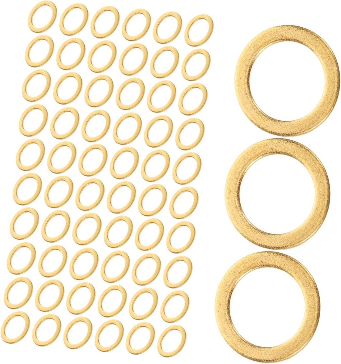 skateboard onderdelen ringenset stabiliteit verbeteren duurzaam aluminium 100 stuks goud