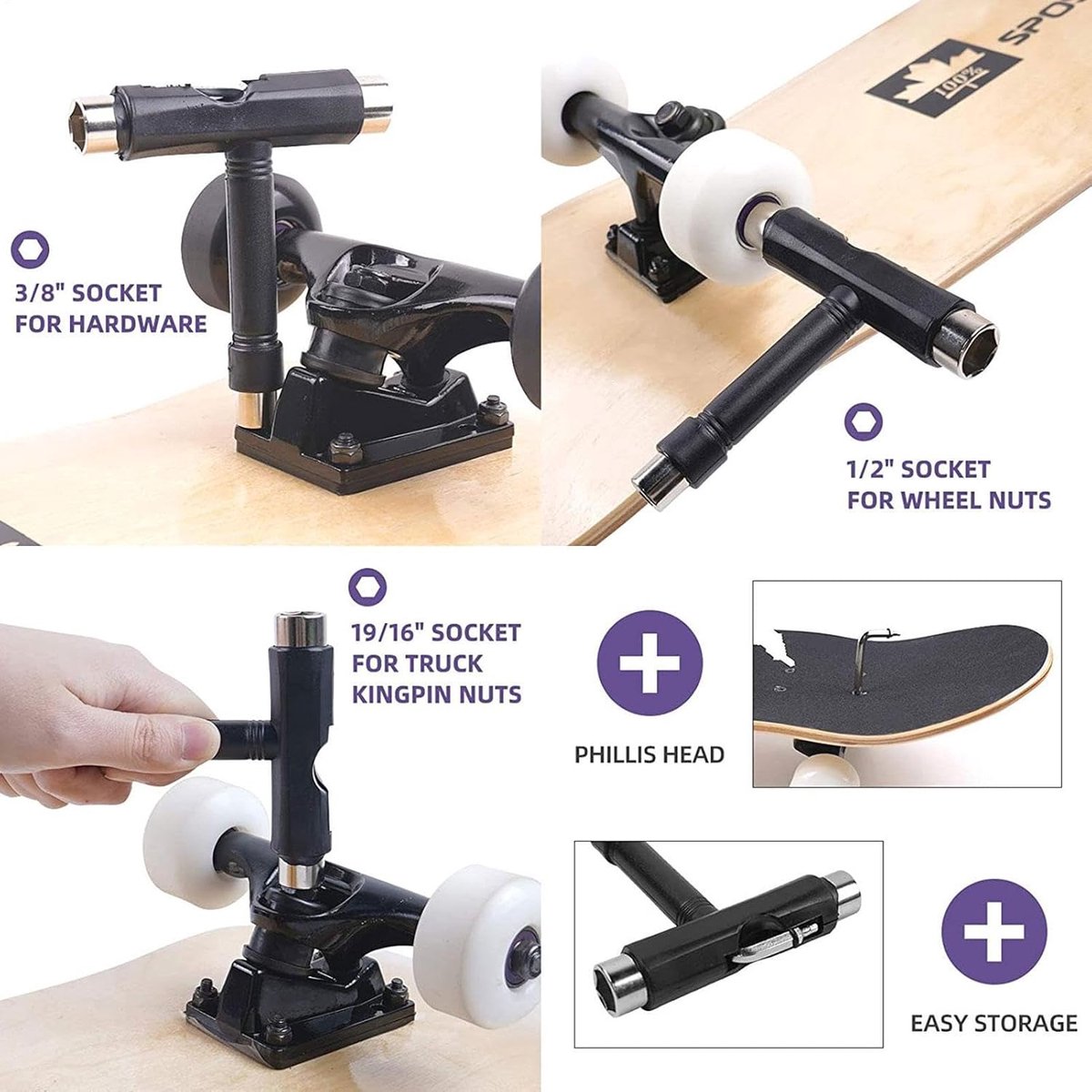 skateboard onderdelen set trucks wielen lagers skateboarden onderhoud complete voordeelset 7 5 8 0 inch decks zwart