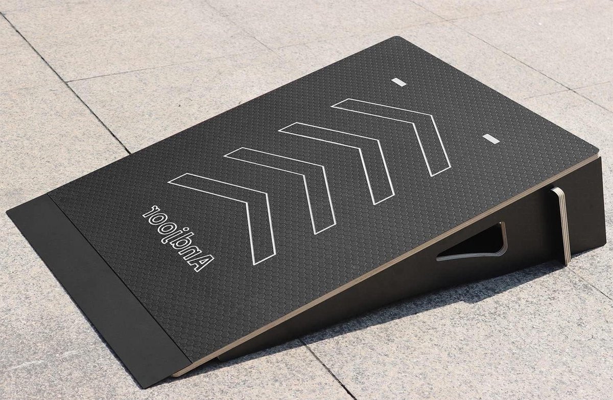 Skateboard Ramp - Scooter BMX Ramp - Stunt Uitvoeren - Extra Breed Ontwerp - 60cm Breed - Zwart Skateramp kopen online