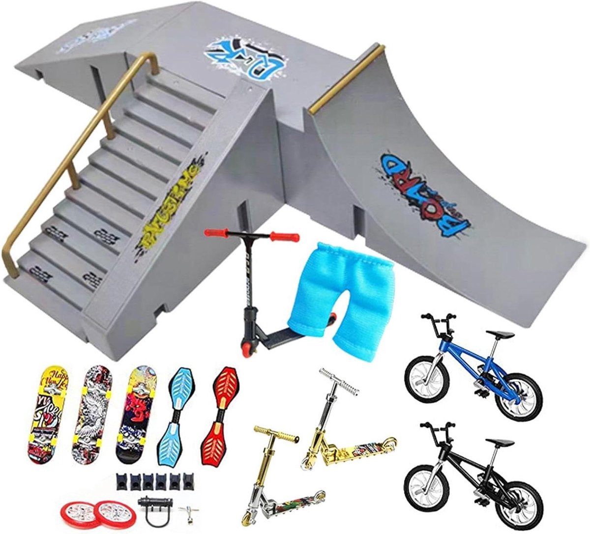 Skateboard Ramp - Skate Obstacle - Tricks Oefenen - Draagbaar Ontwerp - Zie Afbeelding - Multicolor Skateramp kopen online