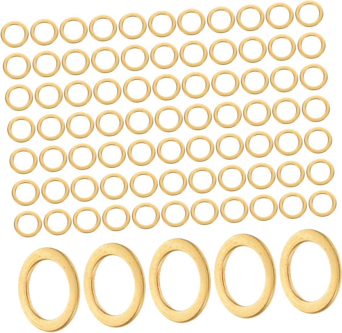 Skateboard Ring Set - Onderdelen - Skateboard Onderhoud - Eenvoudige Installatie - 100 Stuks - Goud Skateonderdeel kopen online