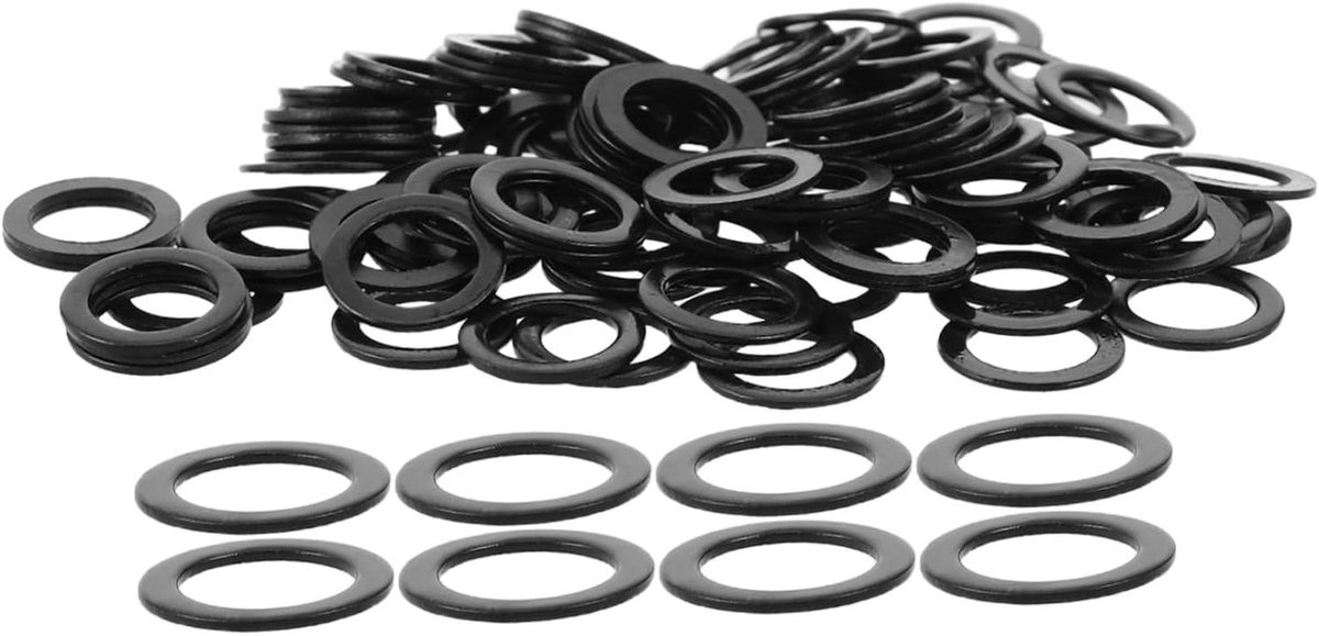 skateboard ringenset longboard onderdelen skateboard onderhoud lichtgewicht aluminium 100 stuks zwart