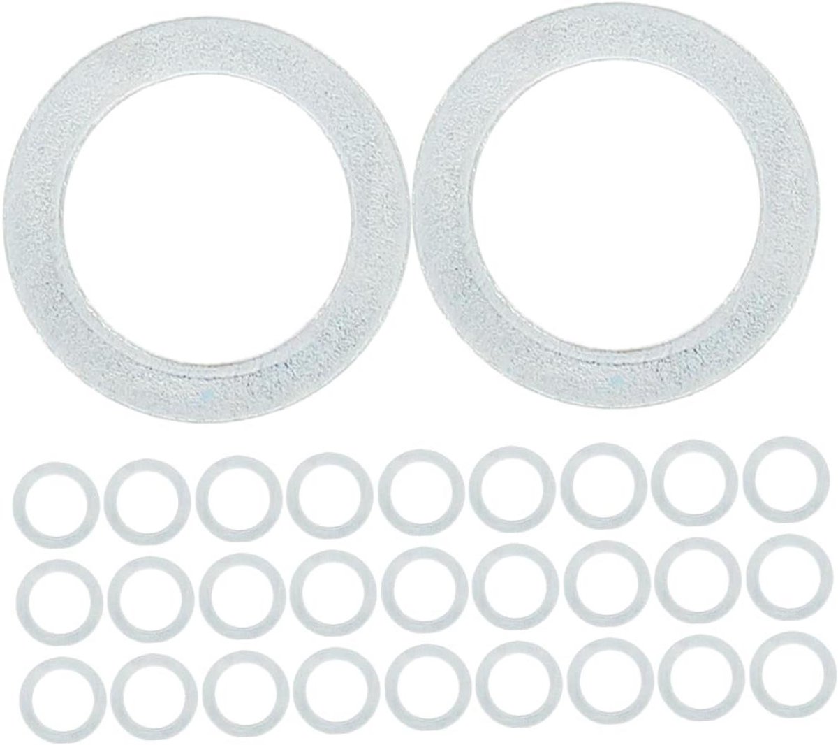 skateboard ringenset onderdelen set onderhoud skateboard aluminiumlegering materiaal 200 stuks zilver