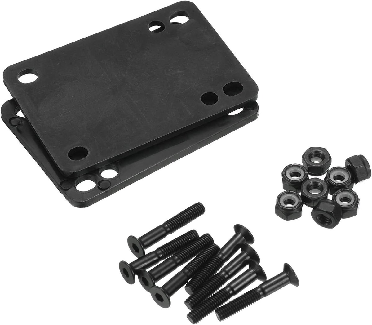 Skateboard Riser Pads - Schok Absorberende Pads - Skateboard Reparatie - Vermindert Trillingen - 3 mm - Zwart Skateonderdeel kopen online