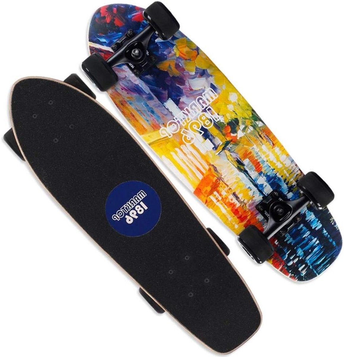 Skateboard - Street Board - Straat Cruisen - U-vormige Dubbel-kromme - 229 cm Breed - Magic City Skateonderdeel kopen online