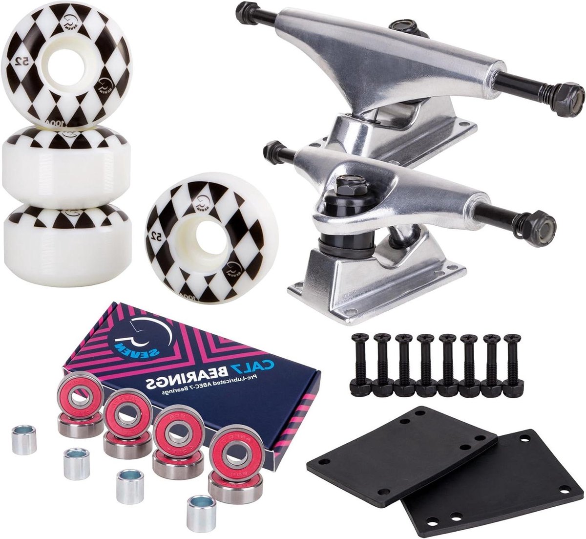 skateboard trucks skateboard onderdelen trick rijden schokdempend 5 inch trucks zilver wit