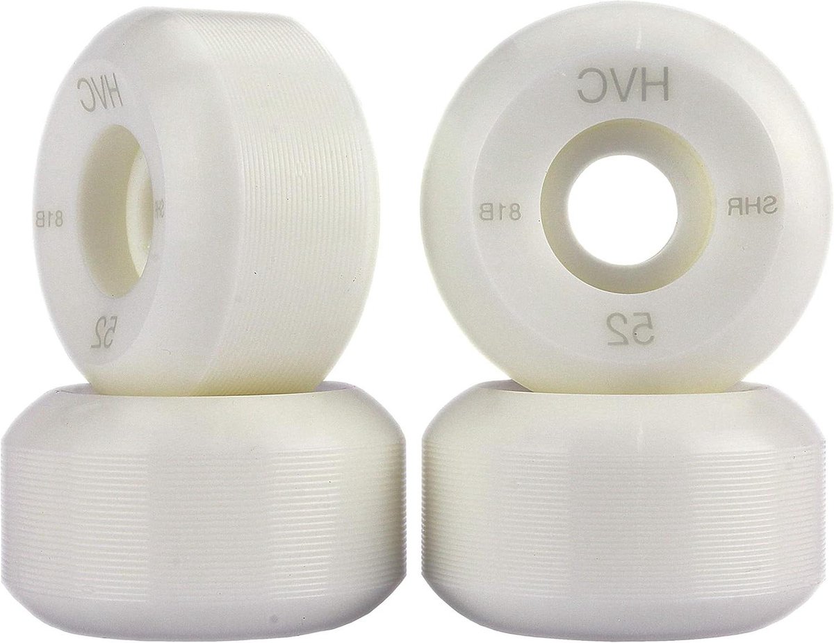 skateboard wielen conische rollen straat en park super high rebound 52 mm zwart