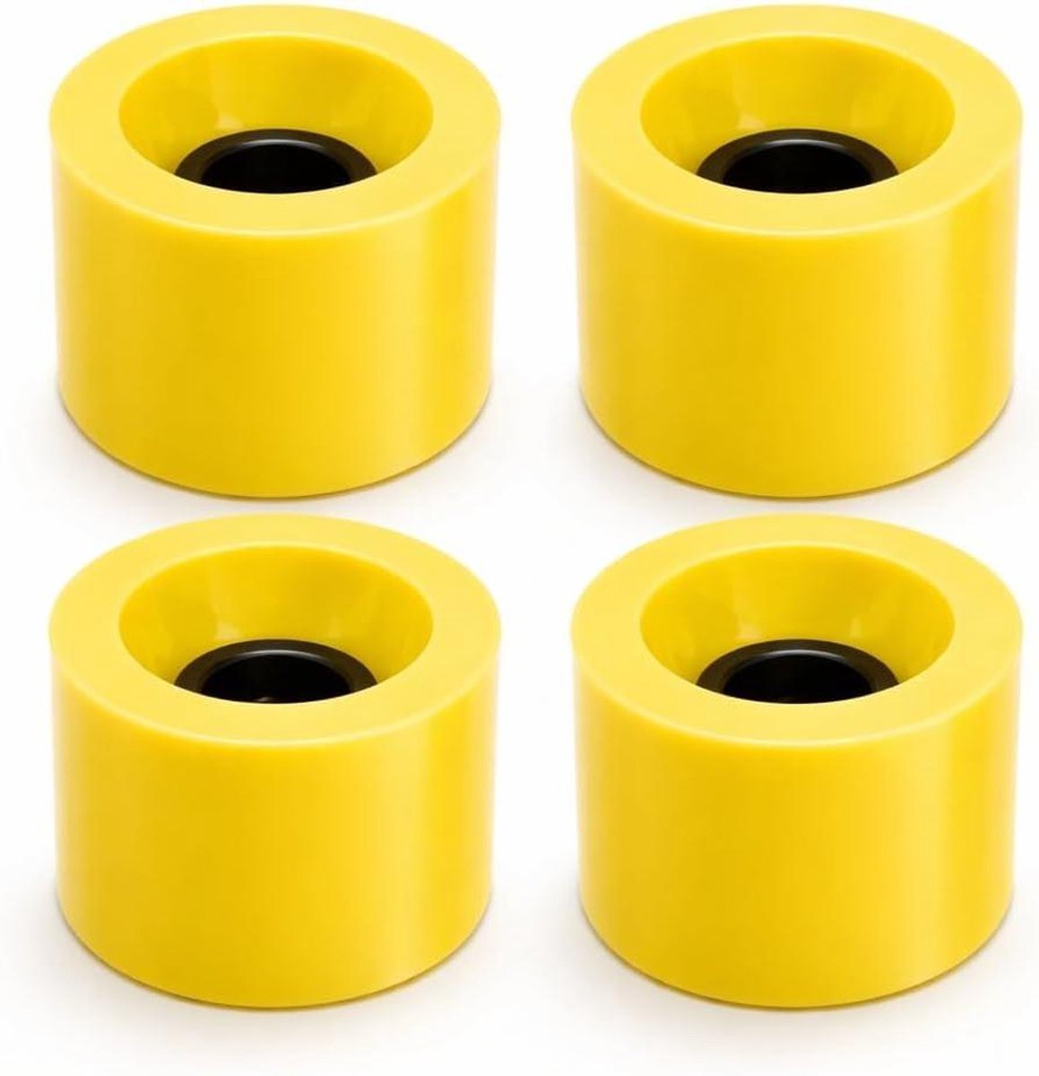 Skateboard Wielen - Cruiser Wielen - Soepel Rijden - 78A Hoge Elasticiteit - 60x45mm 4 Stuks - Geel Skateonderdeel kopen online