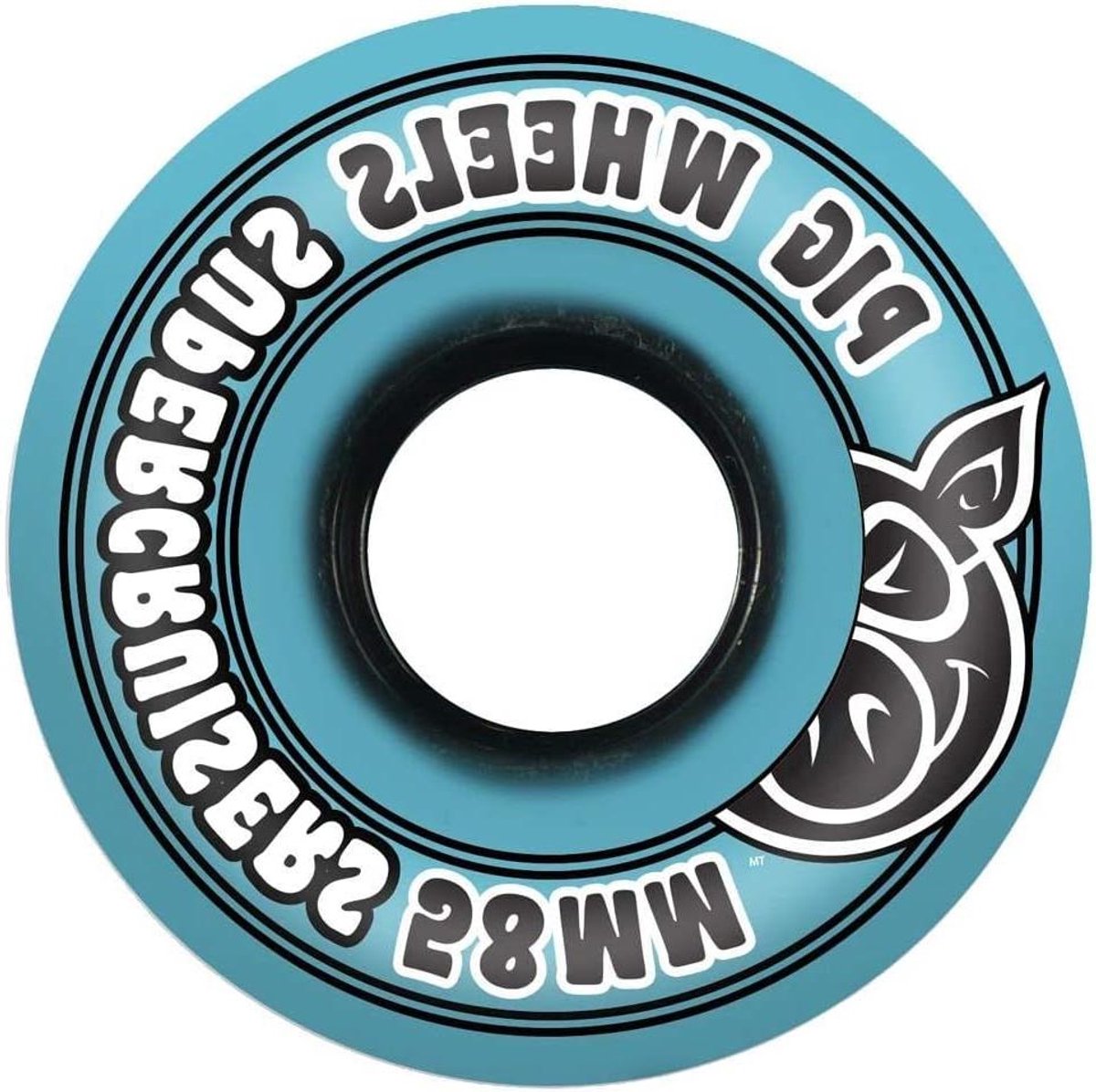skateboard wielen cruiser wielen straat skaten geharde binnenkern 58mm diameter blauw