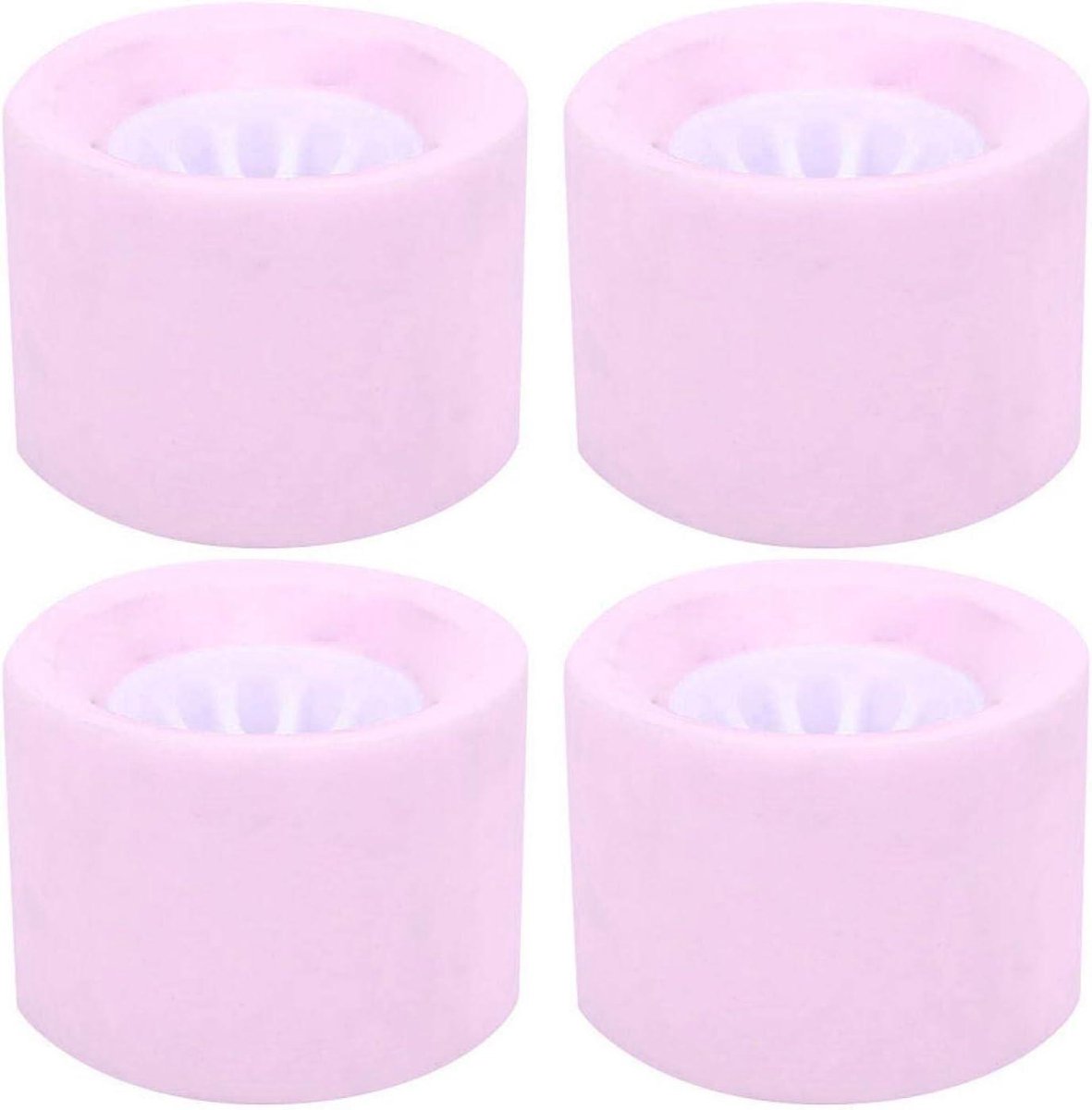 skateboard wielen longboard dance skateboarden onderhoud hoog elastisch pu 4 stuks set roze