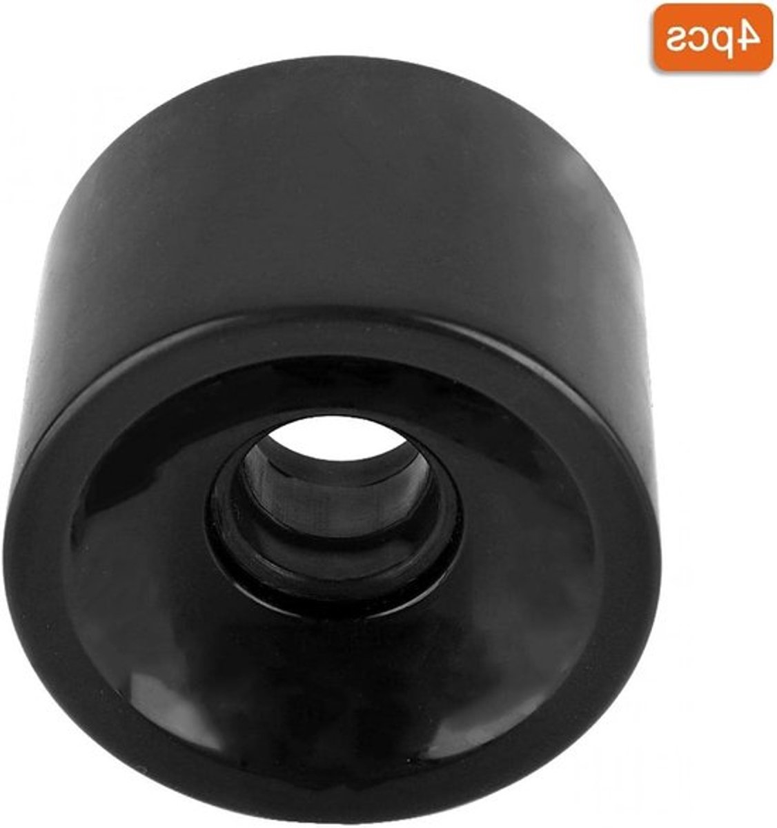 skateboard wielen longboard wielen snel rijden hoge veerkracht 70 x 51 mm zwart
