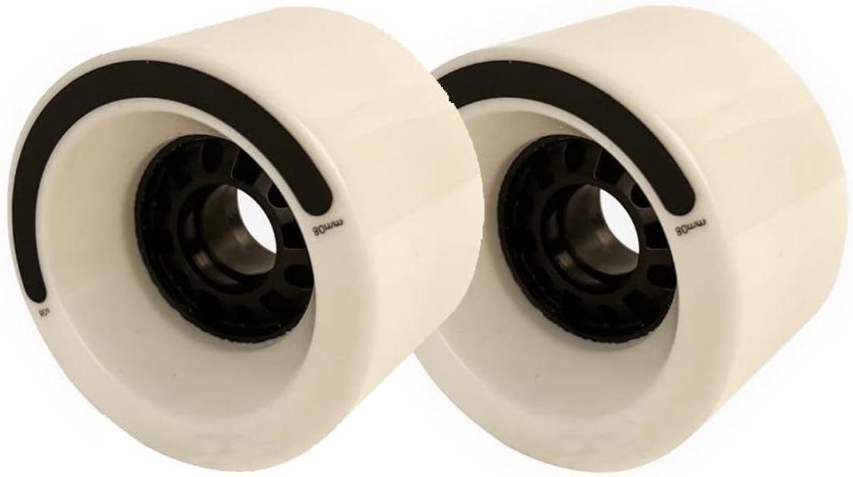 skateboard wielen longboard wielen snel rijden maximale grip 80mm zwart