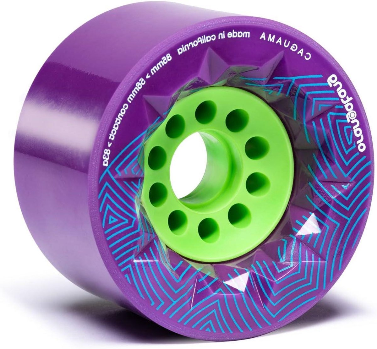 Skateboard Wielen - Longboard Wielen - Soepel Rijden - Afgeronde Rand - 85 mm - Paars Skateonderdeel kopen online